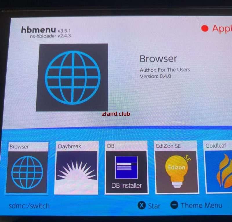 [NS]Switch网页浏览器BrowseNX-Zero